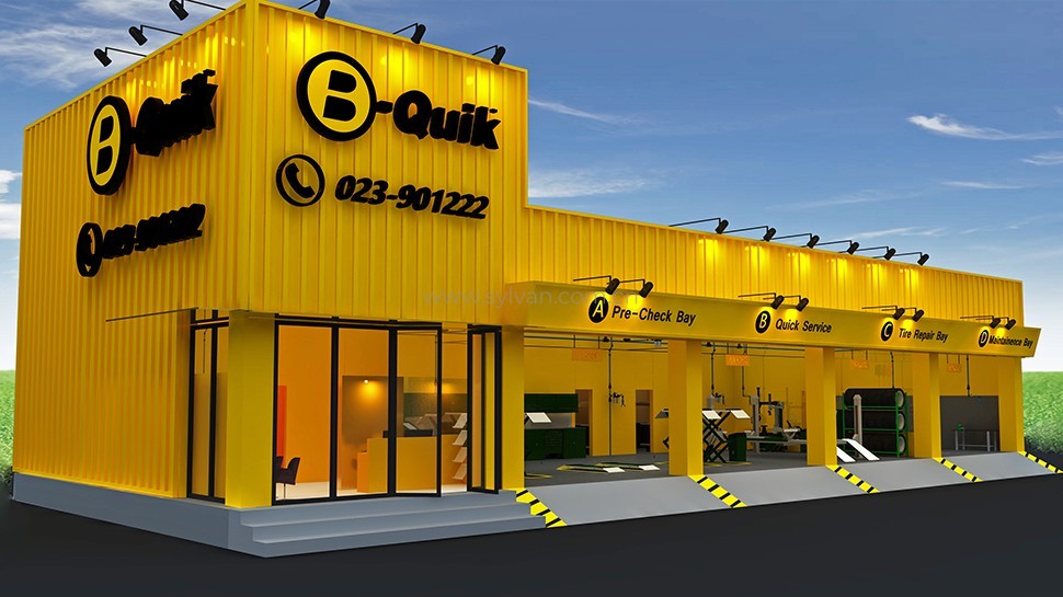 Auto Tire Shop Design Project Thailand BQuik JoyDesign