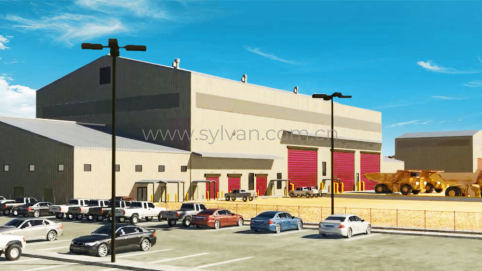 Commercial Vehicle Service Center Design Project - Building Exterior - JoyDesign