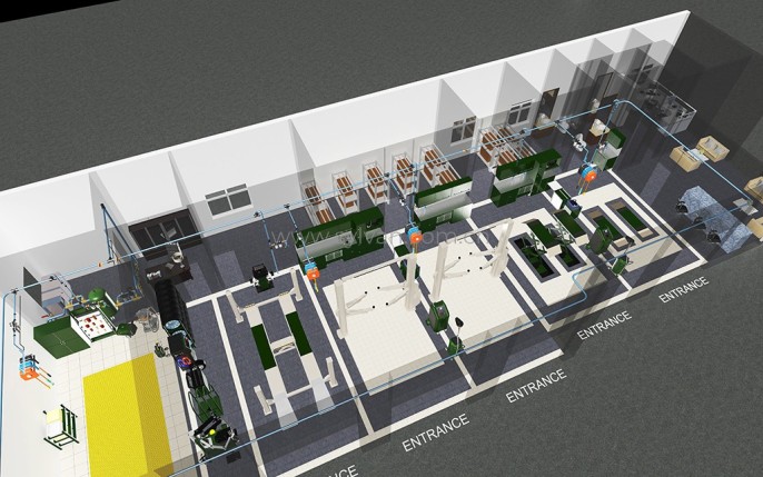 Automotive Quick Repair Service Design Project - Workshop Area - JoyDesign