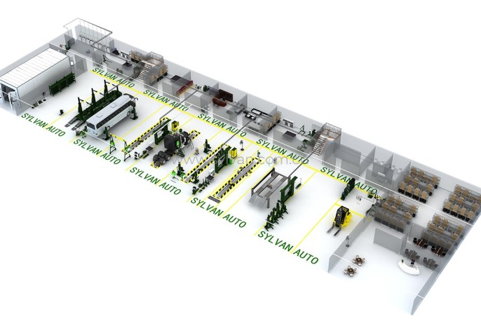 Commercial Vehicle Repair Center - Workshop Area - JoyDesign