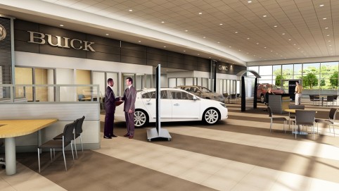 4S shop design project - Reception Area - JoyDesign