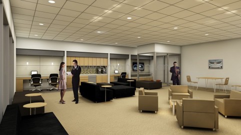 4S shop design project - Reception Area - JoyDesign