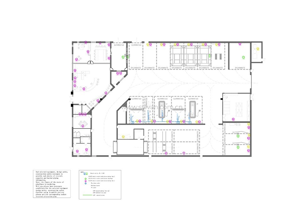 Auto Body and Paint Shop Design Project - Construction Drawing - JoyDesign