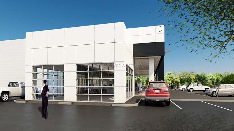 4S shop design project - Building Exterior - JoyDesign
