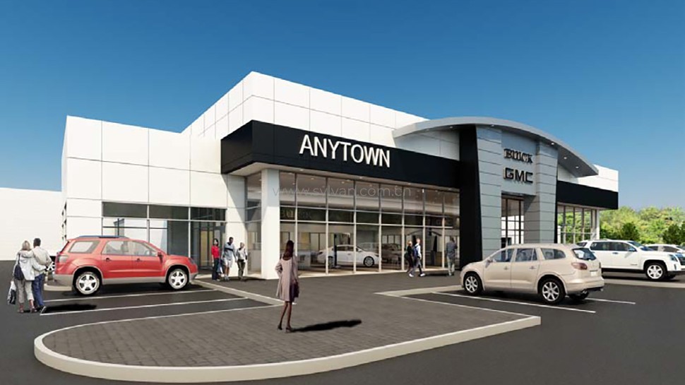 4S shop design project - Building Exterior - JoyDesign