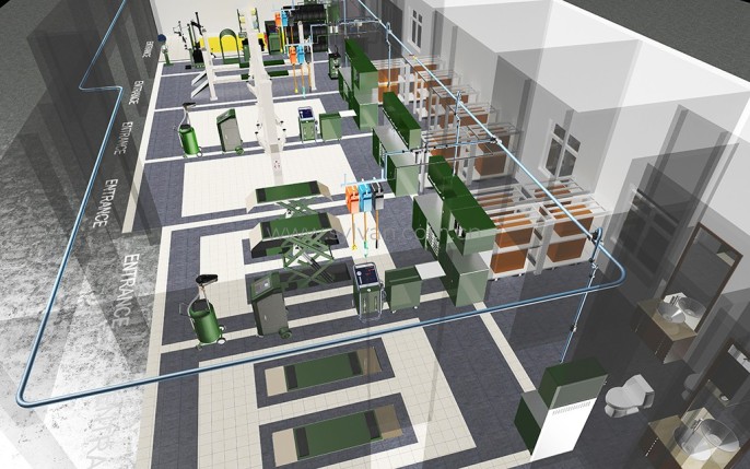 Automotive Quick Repair Service Design Project - Workshop Area - JoyDesign