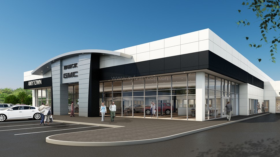 4S shop design project - Building Exterior - JoyDesign