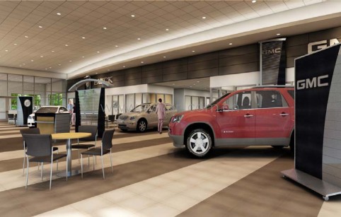 4S shop design project - Reception Area - JoyDesign