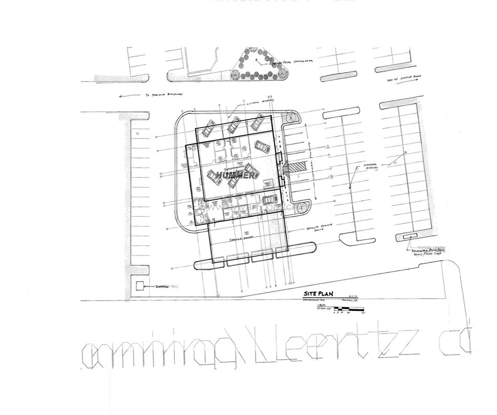4S shop design project - Construction Drawing - JoyDesign