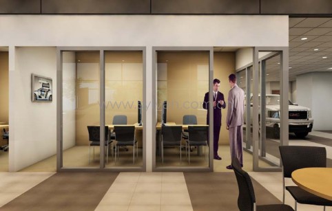 4S shop design project - Reception Area - JoyDesign