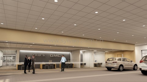 4S shop design project - Reception Area - JoyDesign