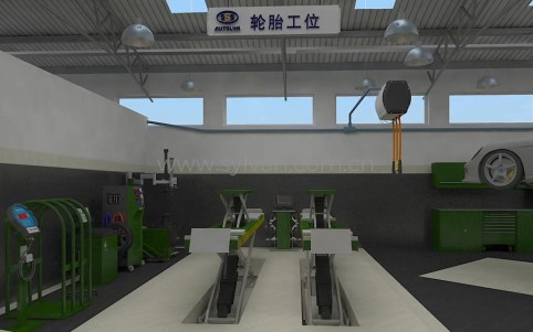 General Automotive Repair Shop Design Project - Workshop Area - JoyDesign