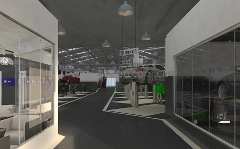 General Automotive Repair Shop Design Project - Workshop Area - JoyDesign