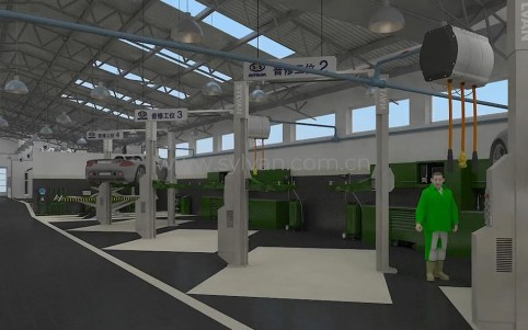 General Automotive Repair Shop Design Project - Workshop Area - JoyDesign
