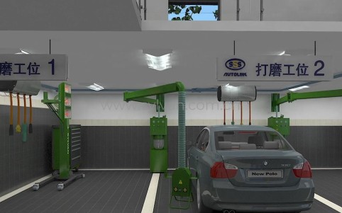 General Automotive Repair Shop Design Project - Workshop Area - JoyDesign