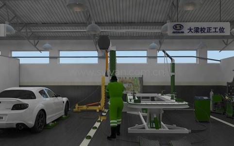 General Automotive Repair Shop Design Project - Workshop Area - JoyDesign