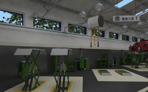 General Automotive Repair Shop Design Project - Workshop Area - JoyDesign