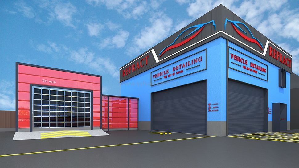 Auto Body and Paint Shop Design Refract JoyDesign