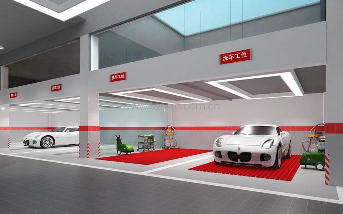 General Automotive Repair Shop Design Project - Workshop Area - JoyDesign