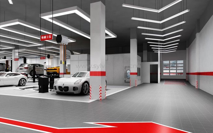 General Automotive Repair Shop Design Project - Workshop Area - JoyDesign