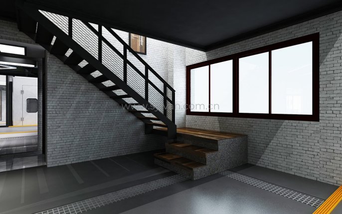 Custom Auto Paint Shop Case - Reception Area - JoyDesign