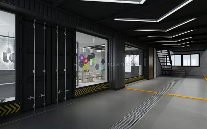 Custom Auto Paint Shop Case - Workshop Area - JoyDesign