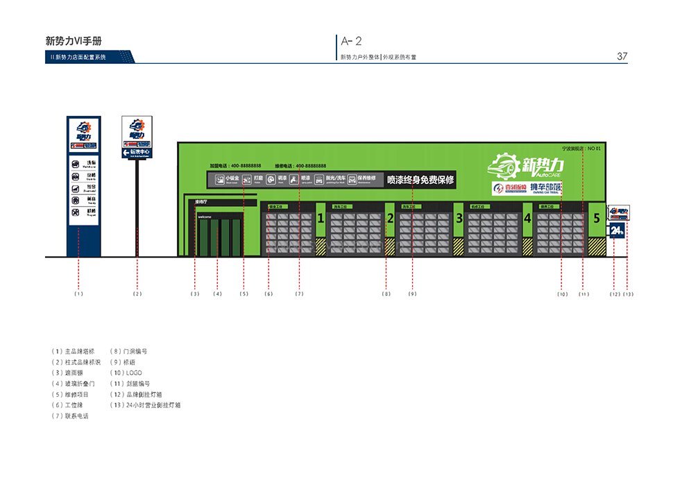 汽修厂VI设计手册-新势力-卓一设计