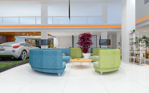 General Automotive Repair Shop Design Project - Reception Area - JoyDesign