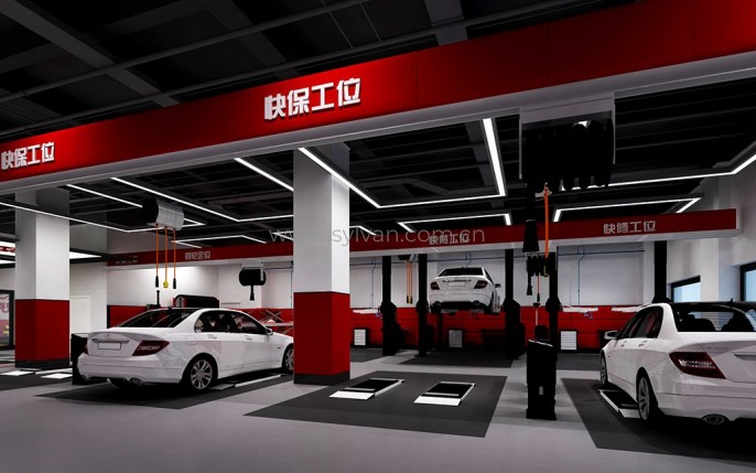 Automotive Quick Repair Service Design Project - Workshop Area - JoyDesign
