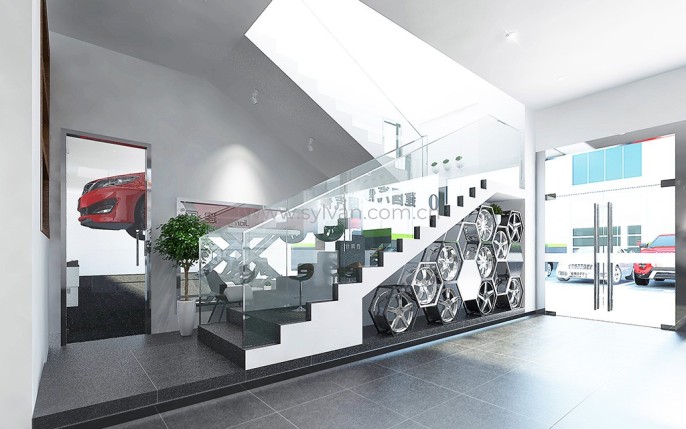 General Automotive Repair Shop Design Case - Reception Area - JoyDesign