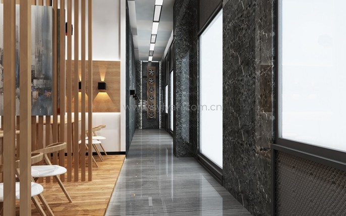 Second-Class auto repair shop design case - Reception Area - JoyDesign