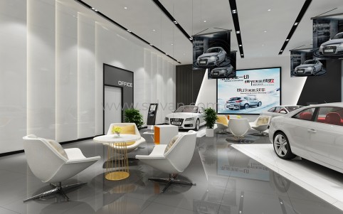 First-class automotive repair shop design project - Reception Area - JoyDesign