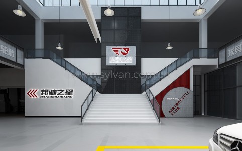 Second-Class auto repair shop design case - Workshop Area - JoyDesign