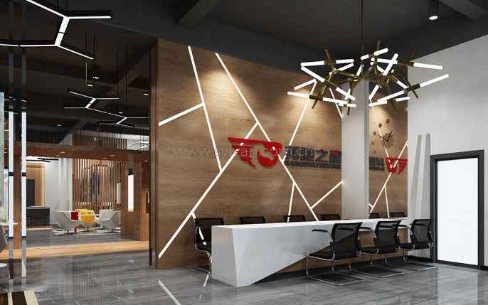Second-Class auto repair shop design case - Reception Area - JoyDesign