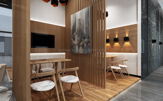 Second-Class auto repair shop design case - Reception Area - JoyDesign