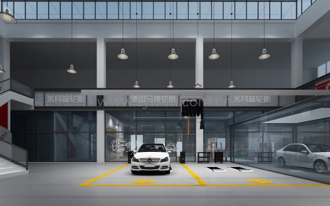 Second-Class auto repair shop design case - Workshop Area - JoyDesign