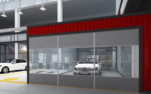 Second-Class auto repair shop design case - Workshop Area - JoyDesign