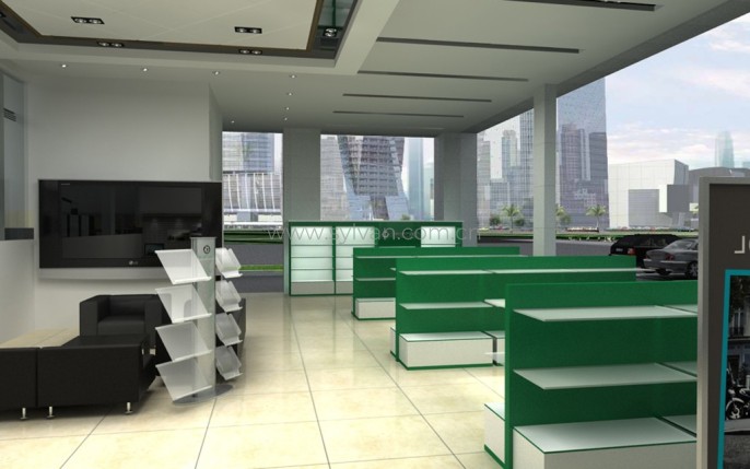 汽修厂接待设计效果图-贝尔马克2S店-卓一设计