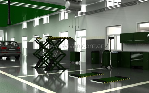 General Automotive Repair Shop Design Project - Workshop Area - JoyDesign