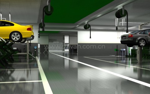 General Automotive Repair Shop Design Project - Workshop Area - JoyDesign