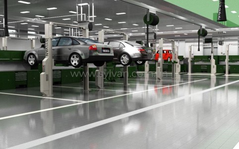 General Automotive Repair Shop Design Project - Workshop Area - JoyDesign