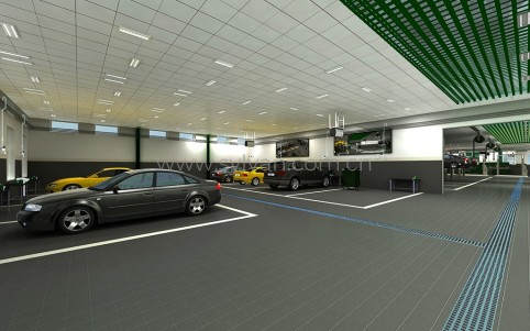 General Automotive Repair Shop Design Project - Workshop Area - JoyDesign