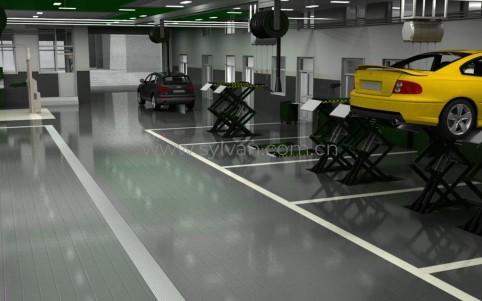 General Automotive Repair Shop Design Project - Workshop Area - JoyDesign