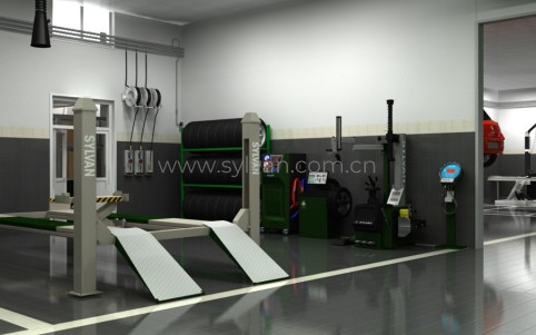 General Automotive Repair Shop Design Project - Workshop Area - JoyDesign