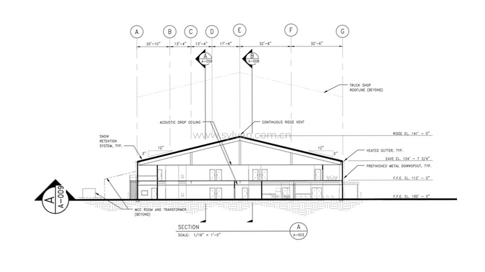 Commercial Vehicle Service Center Design Project - Construction Drawing - JoyDesign