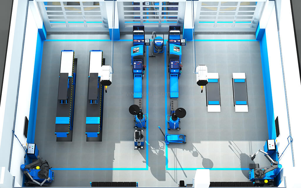 automotive repair shop floor plans